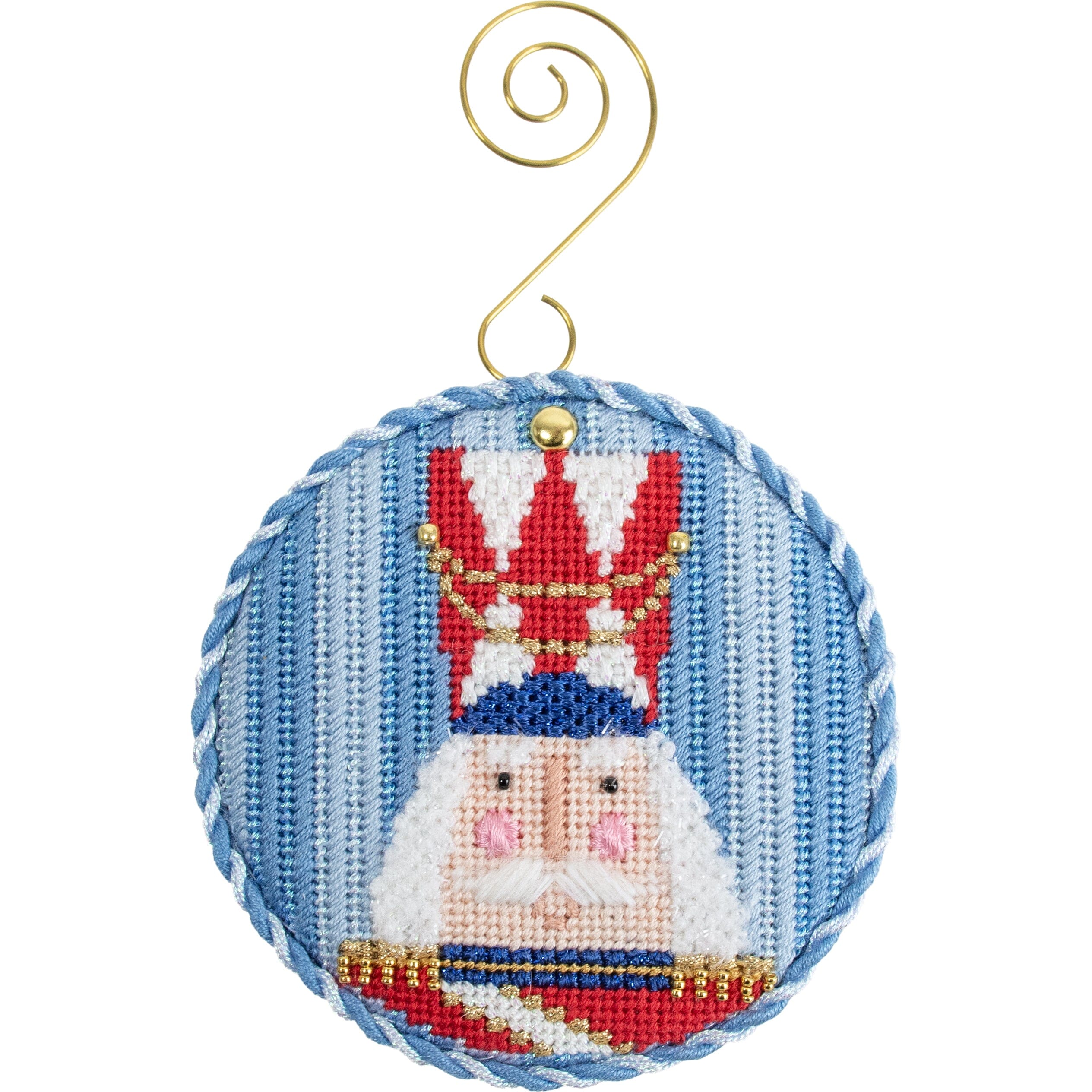 Striped Nutcracker Round Stash Buster   Johann Printed Canvas Kirk & Bradley  - 2