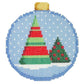 Striped Tree Bauble Ornament Kit Kits Two Sisters Needlepoint 