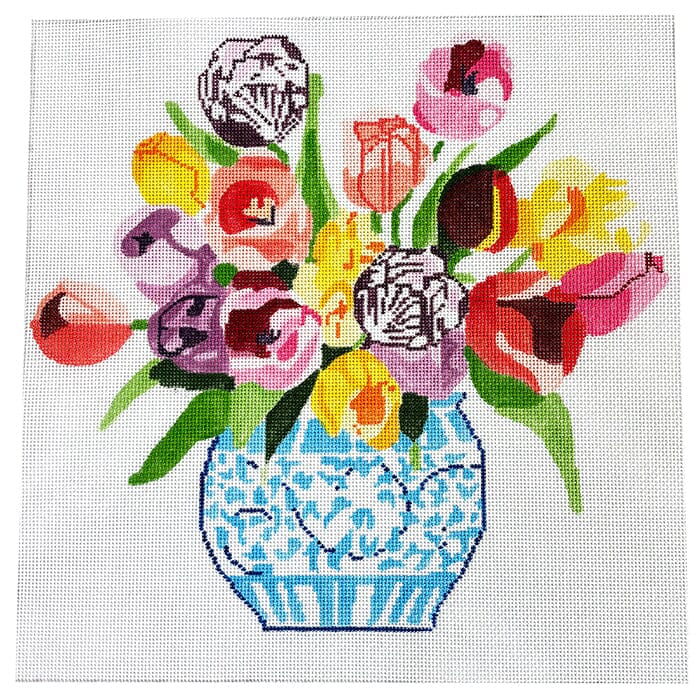 Summer Bouquet #11 Painted Canvas Jean Smith  - 1