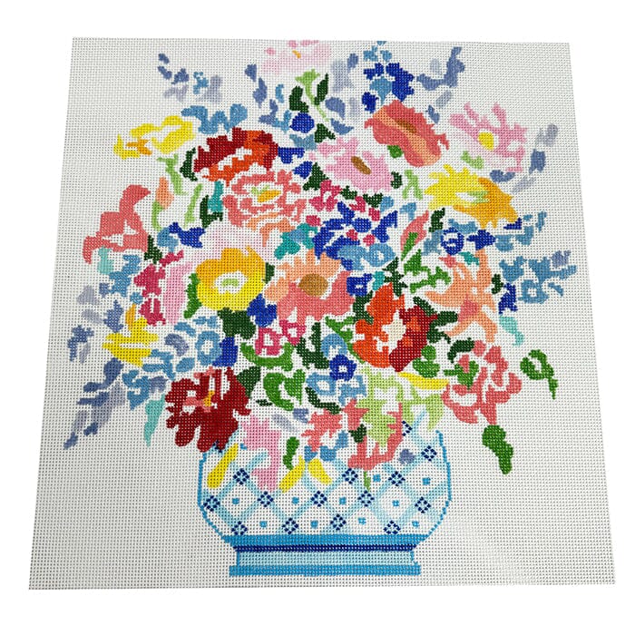 Summer Bouquet #12 Painted Canvas Jean Smith  - 1