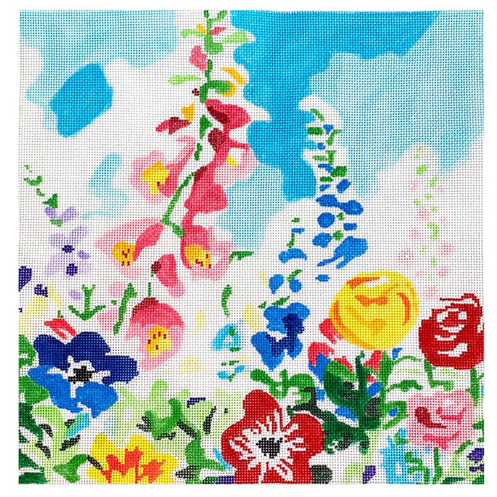 Summer Garden #1 Painted Canvas Jean Smith  - 1