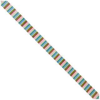 Summer Pastel Striped Belt Painted Canvas Kristine Kingston 

