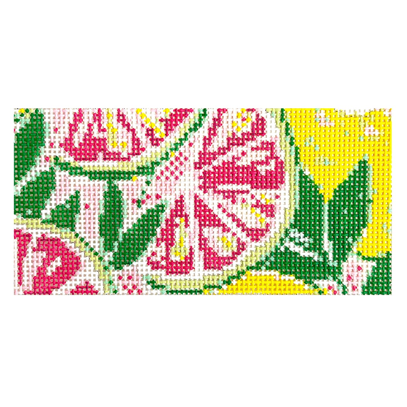 Sunnies Lemonade 3x6 Painted Canvas Blue Waters Needlepoint  - 1