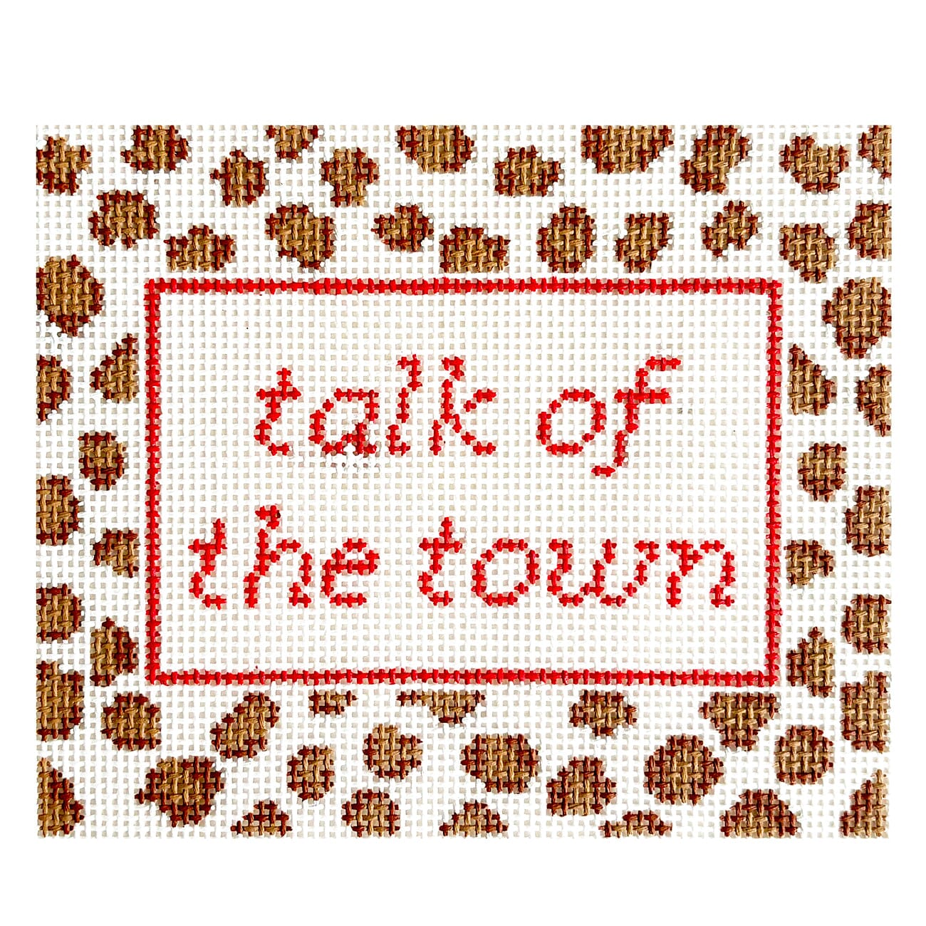 Talk of the Town Painted Canvas Poppy J Stitches  - 1