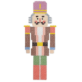 Tan Nutcracker Ornament Printed Canvas Coco Frank Studio 
