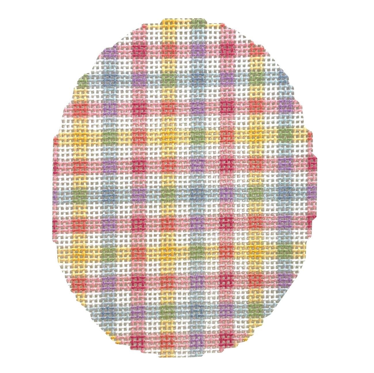 Tattersall Easter Egg Painted Canvas KCN Designers  - 1