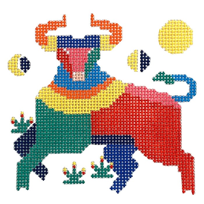 Taurus Painted Canvas Wipstitch Needleworks 
