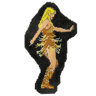 Taylor in Gold Painted Canvas Froopy Designs 
