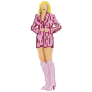 Taylor in Pink Painted Canvas Froopy Designs 
