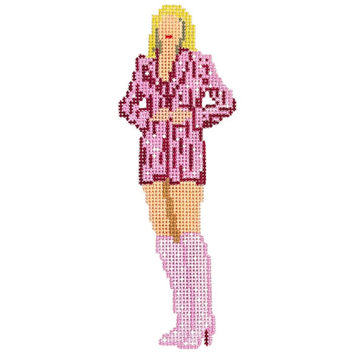 Taylor in Pink Painted Canvas Froopy Designs  - 1
