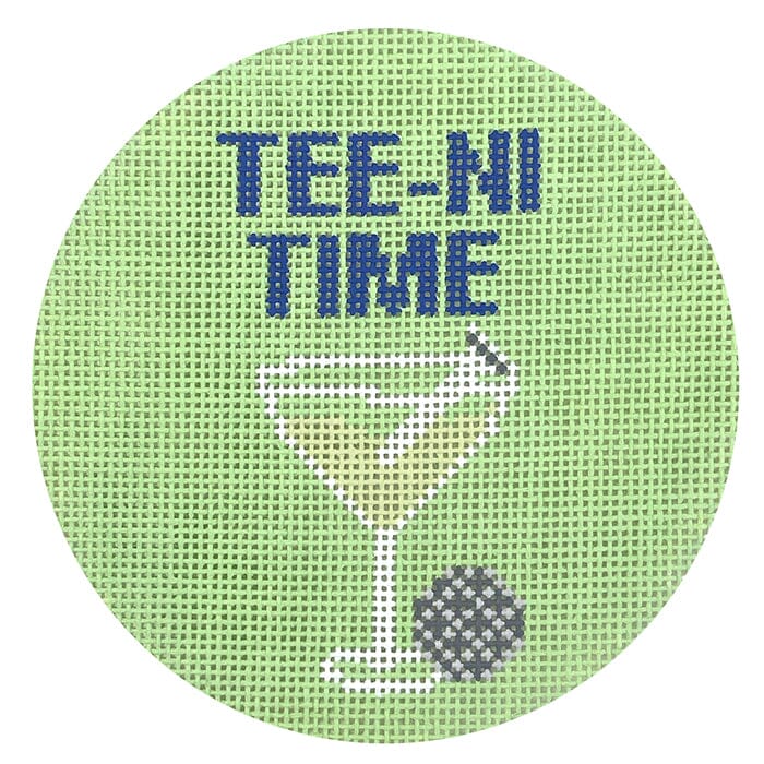 Tee ni Time Golf Sports Coaster Painted Canvas Atlantic Blue Canvas 
