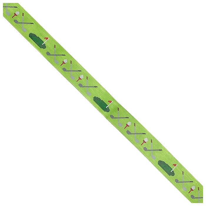 Tee Time Belt Painted Canvas Kristine Kingston  - 1