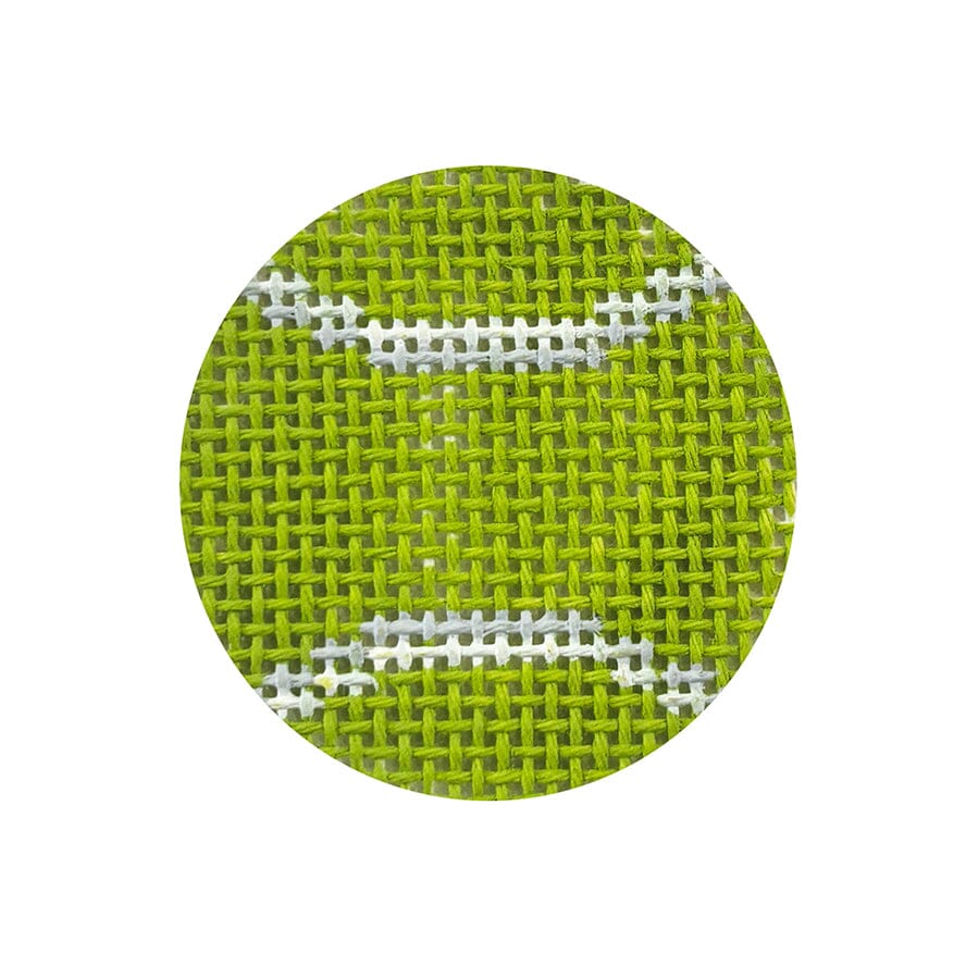 Tennis Ball Mini Painted Canvas Meg Francez Needlepoint 