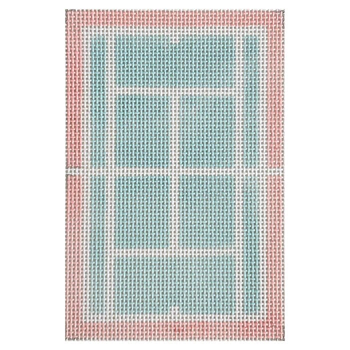 Tennis Court   Pink   Mini Painted Canvas Atlantic Blue Canvas  - 1