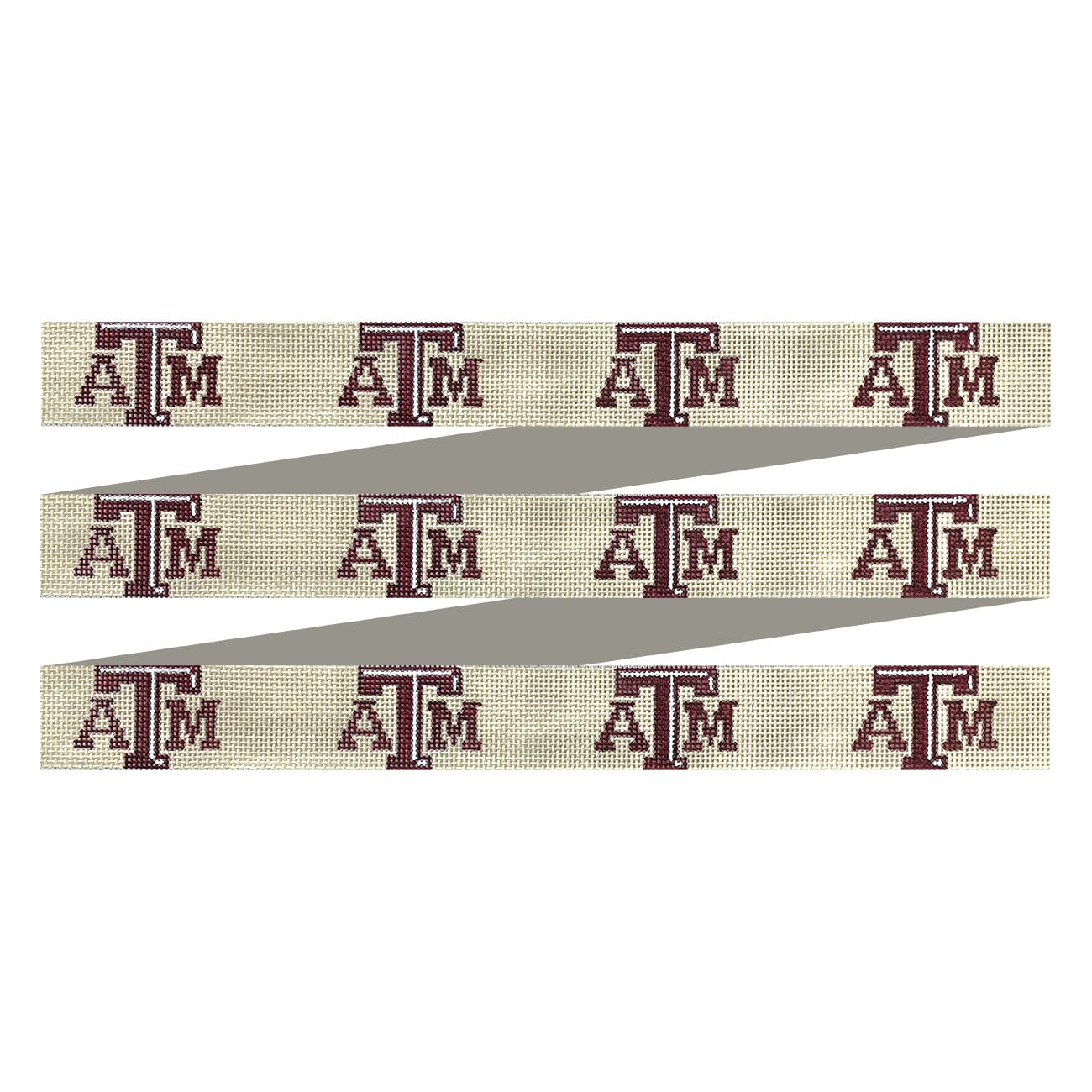 Texas A&M Sand Belt Painted Canvas Elm Tree Needlepoint  - 1