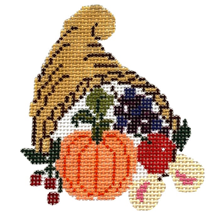 Thanksgiving: Cornucopia Painted Canvas Painted Pony Designs  - 1
