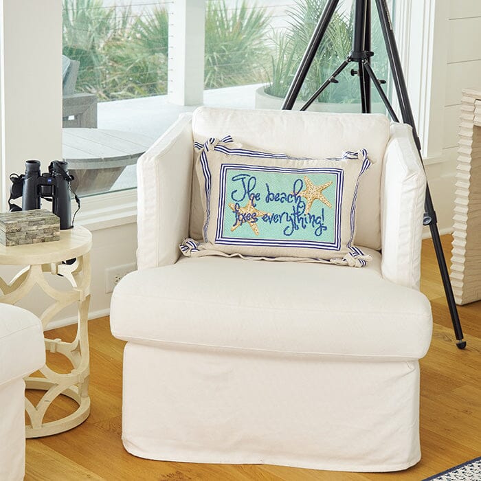 The Beach Fixes Everything Printed Canvas Two Sisters Needlepoint 