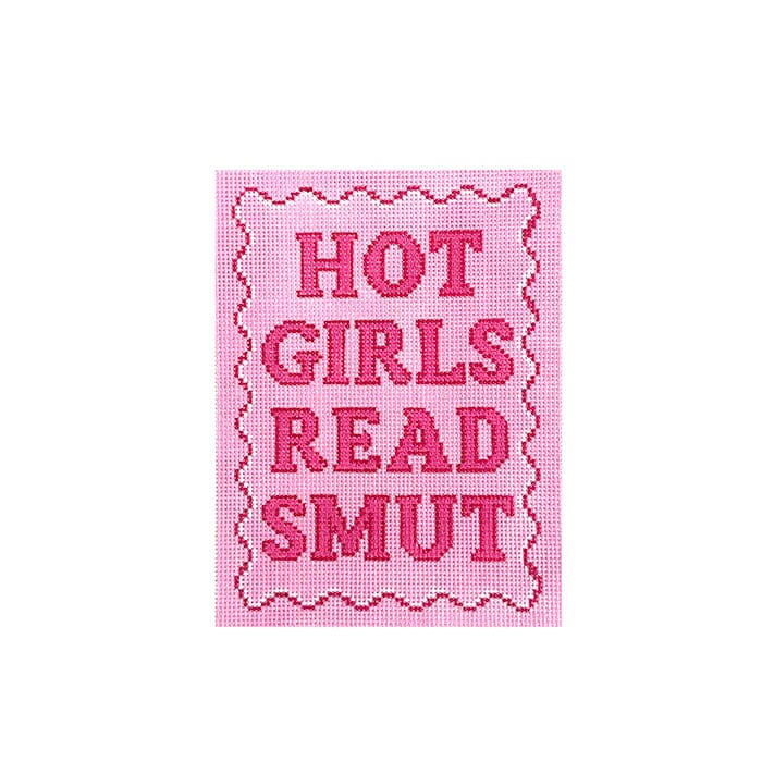 The Book Canvas   Hot Girls Read Smut Kindle Cover Painted Canvas Mopsey Designs  - 1