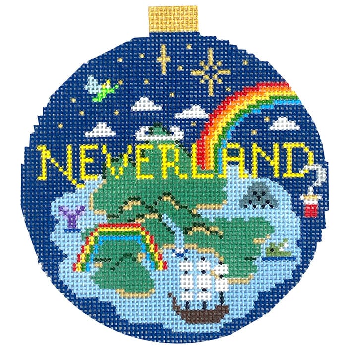 The Book Canvas   Neverland Painted Canvas Mopsey Designs  - 1