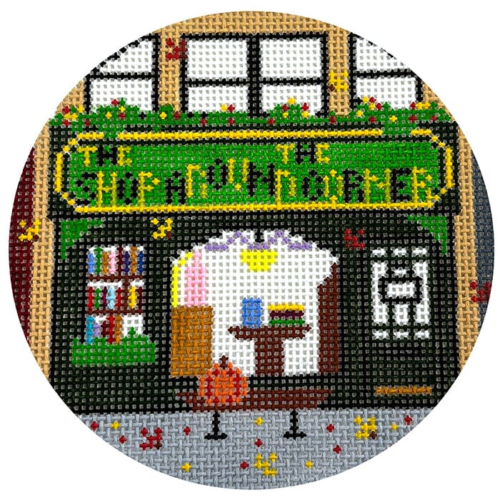 The Book Canvas   Shop Around the Corner Painted Canvas Mopsey Designs 
