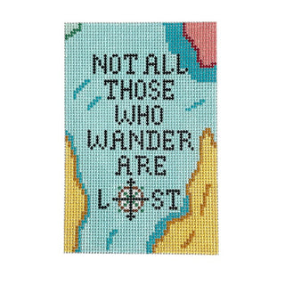 The Book Canvas   Wanderer Passport Insert Painted Canvas Mopsey Designs 
