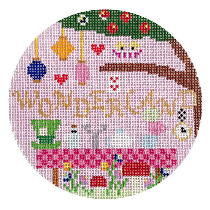 The Book Canvas   Wonderland Painted Canvas Mopsey Designs 
