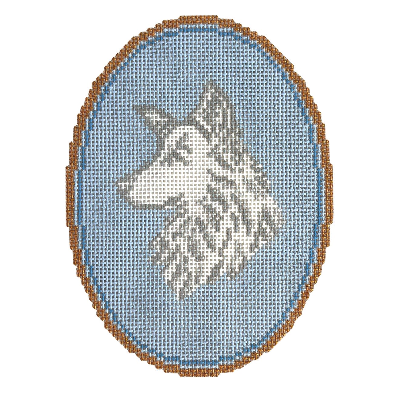 The Border Collie Cameo Painted Canvas Atlantic Blue Canvas  - 1