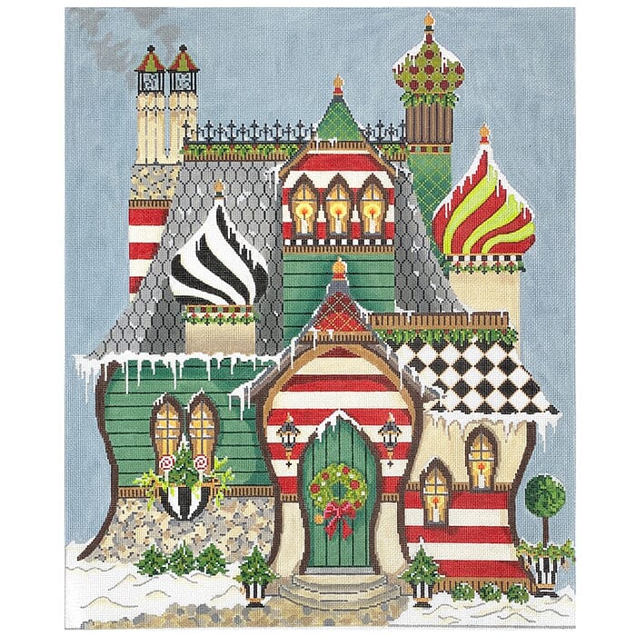 The Claus Residence Painted Canvas The Colonial Needle Company  - 1