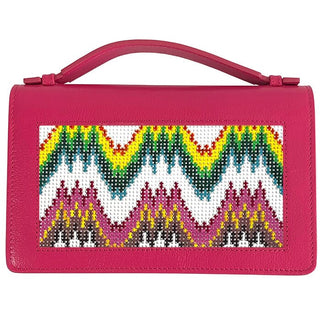 The Everyday Clutch   Hot Pink with Silver Chain Leather Goods Rachel Barri Designs 
