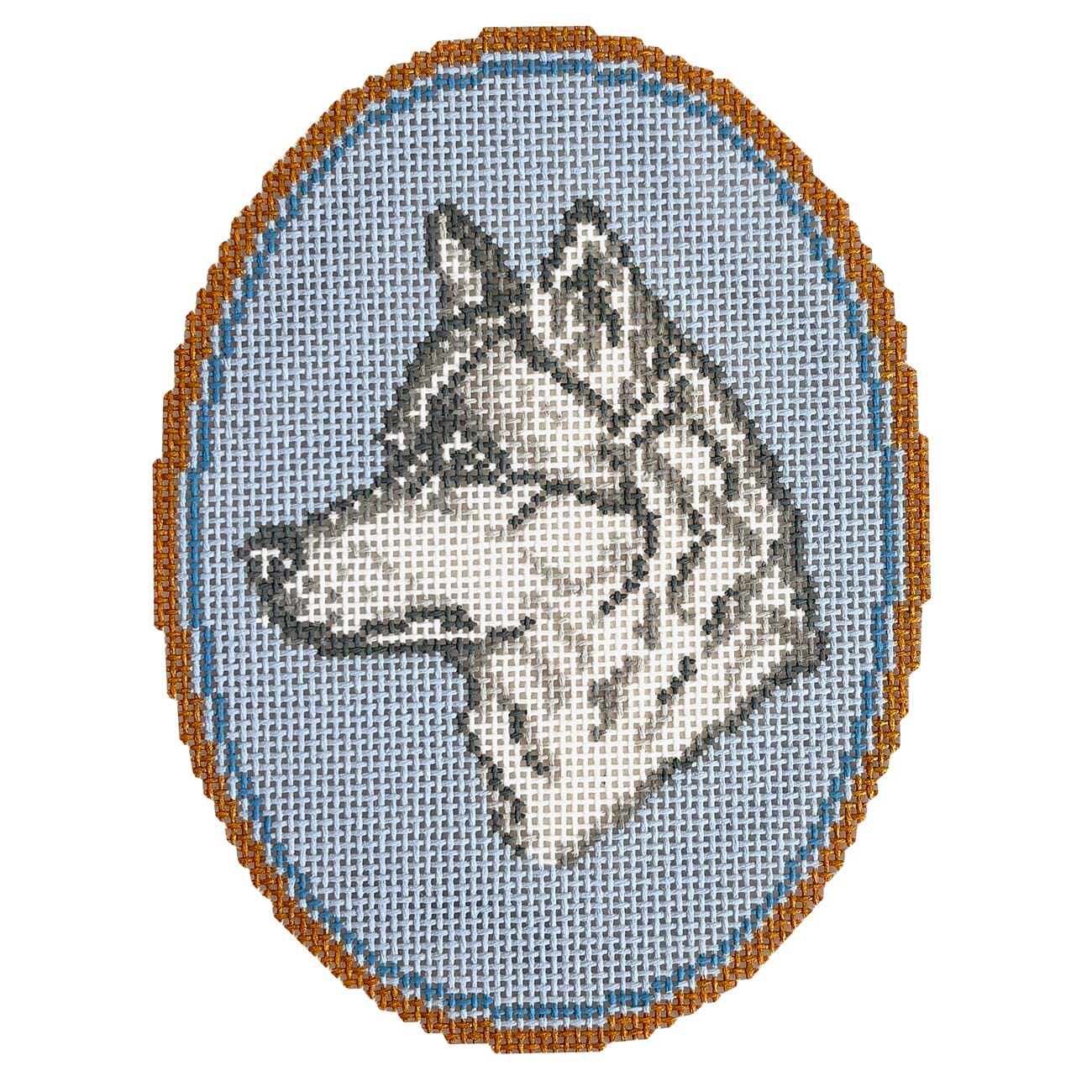 The Husky Cameo Painted Canvas Atlantic Blue Canvas  - 1