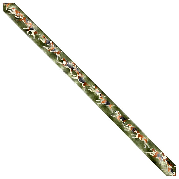 The Outfoxed Belt Painted Canvas The Gingham Stitchery 
