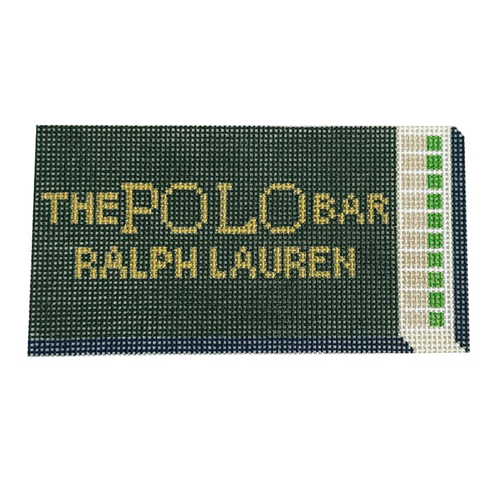 The Polo Bar Matchbox Ornament Painted Canvas Spruce Street Studio  - 