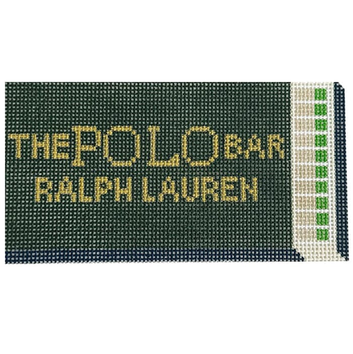 The Polo Bar Matchbox Ornament Painted Canvas Spruce Street Studio 