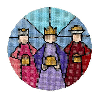 Three Kings Ornament Painted Canvas Jessica Tongel Designs 
