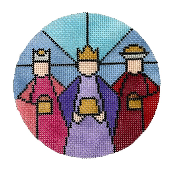 Three Kings Ornament Painted Canvas Jessica Tongel Designs  - 1