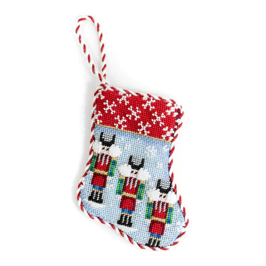 Three Nutcrackers Mini Sock Kit Kits Two Sisters Needlepoint 
