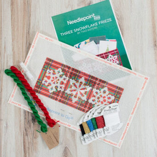 Three Snowflake Frieze Kit Kits Needlepoint To Go 

