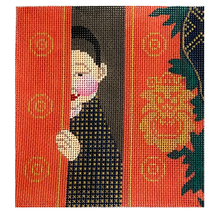 Tibetan Prince #2 Painted Canvas Vallerie Needlepoint Gallery 
