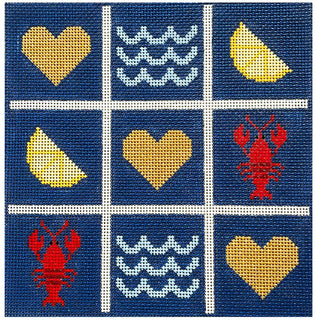 Tic Tac Lobster Dinner Painted Canvas Love MHB Studio 

