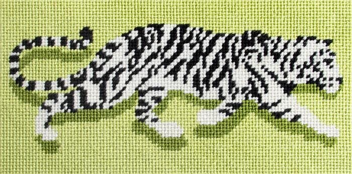 Tiger Clutch Insert Kit   Green Kits Needlepoint To Go 
