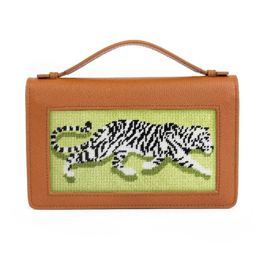 Tiger Clutch Insert Kit - Green Kits Needlepoint To Go 