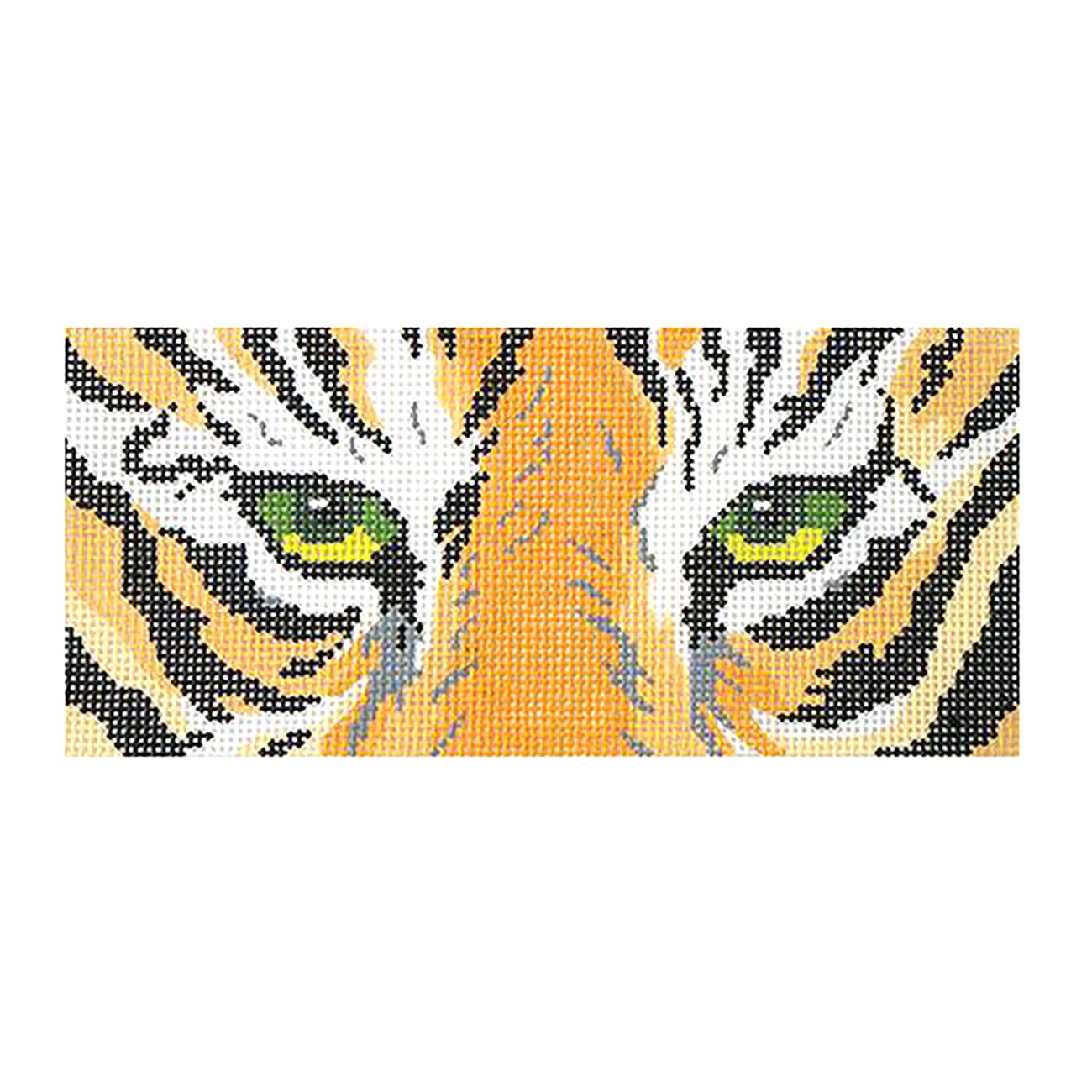 Tiger Eyes Rectangle Insert Painted Canvas Lee's Needle Art Inc.  - 1