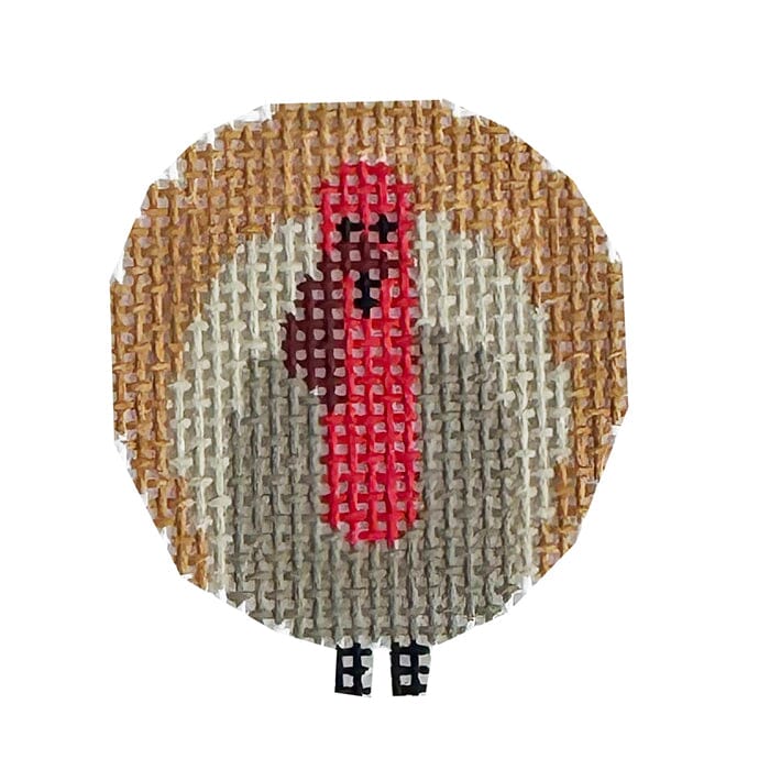 Tiny Turkey Painted Canvas Kathy Schenkel Designs  - 1