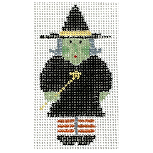 Tiny Witch Painted Canvas Kathy Schenkel Designs 