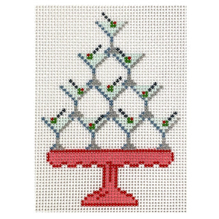 Tipsy Tower Martinis Painted Canvas KCN Designers 
