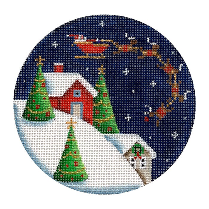 To All Goodnight Round Painted Canvas Rebecca Wood Designs  - 1