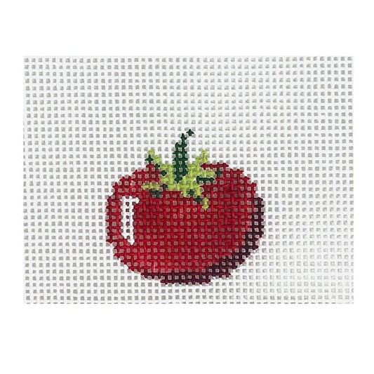 Tomato Mini Painted Canvas MF Needlepoint 