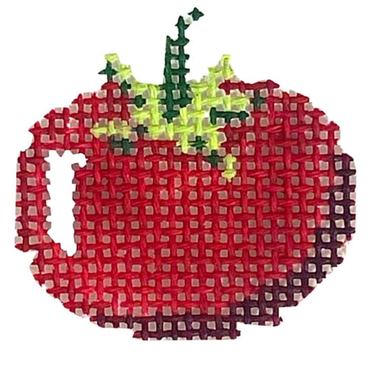 Tomato Mini Painted Canvas MF Needlepoint 