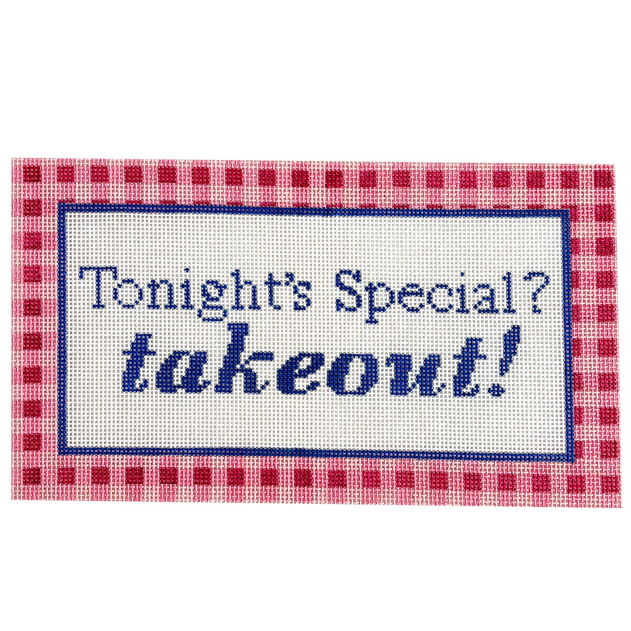 Tonight's Special? Takeout! Painted Canvas Ivy Thread Needlepoint  - 1