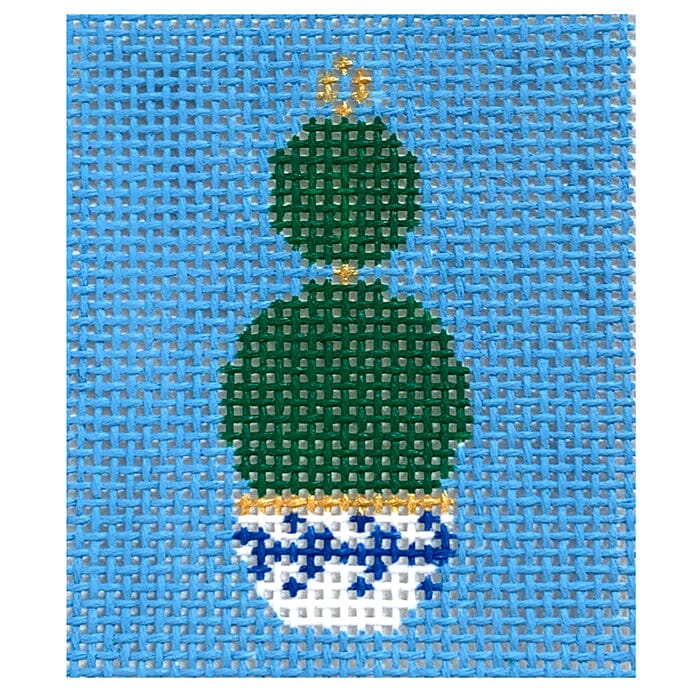 Topiary Phone Wallet Insert Painted Canvas Anne Fisher Needlepoint LLC 
